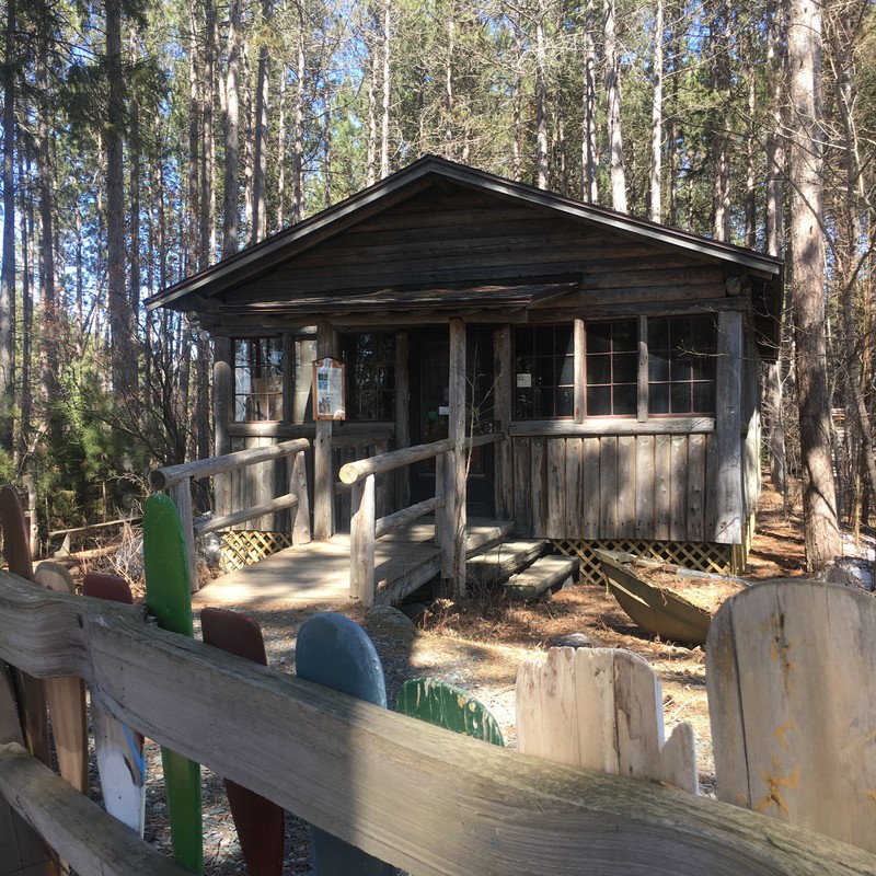 Winter Cabin Entrance