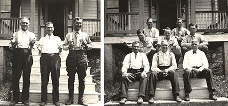 Resident Wardens in front of the Herrington Manor House, 1932, photo courtesy of Maryland Department of Natural Resources