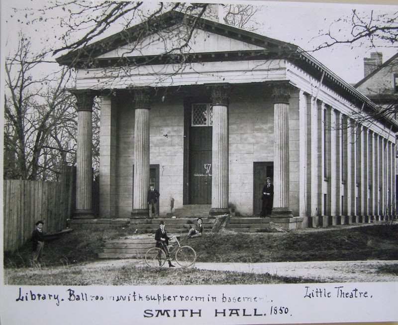 The Playmakers Theater, originally named Smith Hall, in 1850.