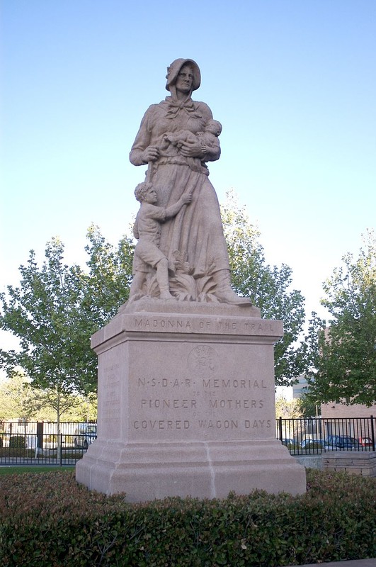 The Stoic Madonna of the Trail in Albuquerque 