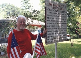 Mr. Walker Sr. outside his home
