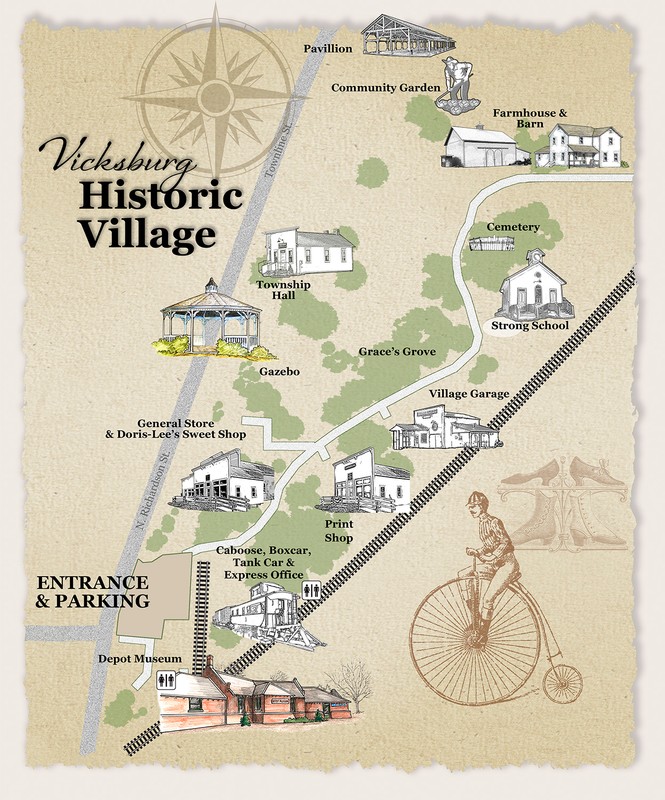 Map of Vicksburg Historic Village 