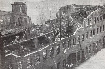 On November 25, 1910, this factory at the corner of Orange and High Street (now MLK Jr. Boulevard) caught fire and trapped 26 women.