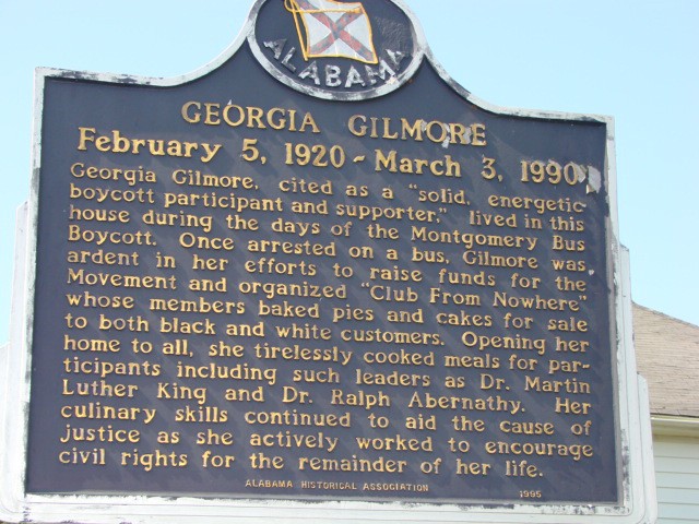 Georgia Gilmore Historical Marker