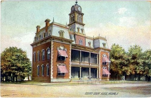 Medina County Courthouse prior to back expansion - Photo courtesy of Medina Historian, Roger Smalley