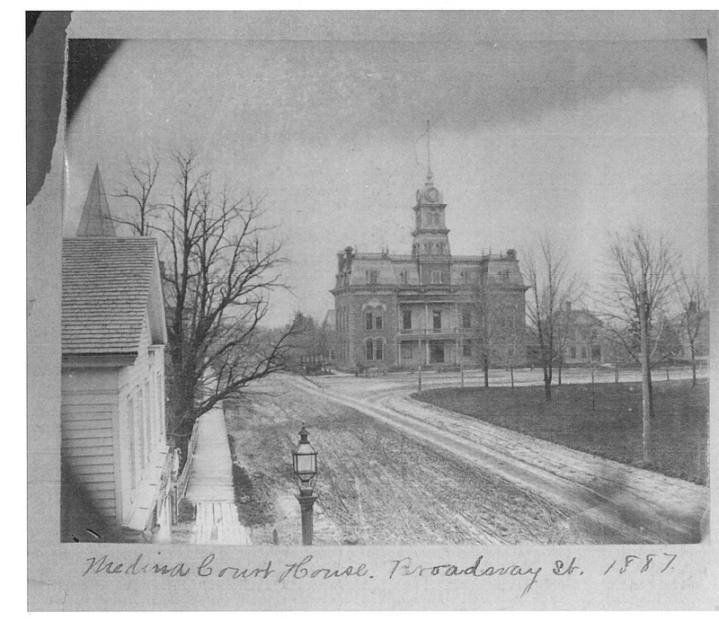 1887 Medina Courthouse - Photo courtesy of Medina Historian, Roger Smalley