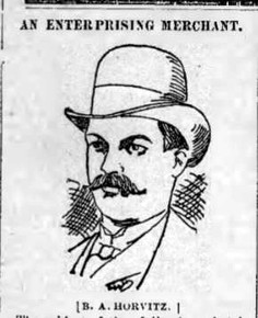 Burnett A. Horvitz caricature, 1888.