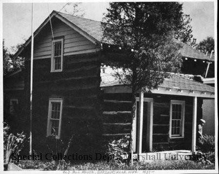 Old Toll House in 1970 in Barboursville. Courtesy of Marshall University Special Collections. 