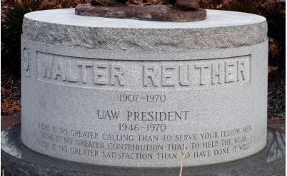 Bottom of the Memorial located in Wheeling, WV.