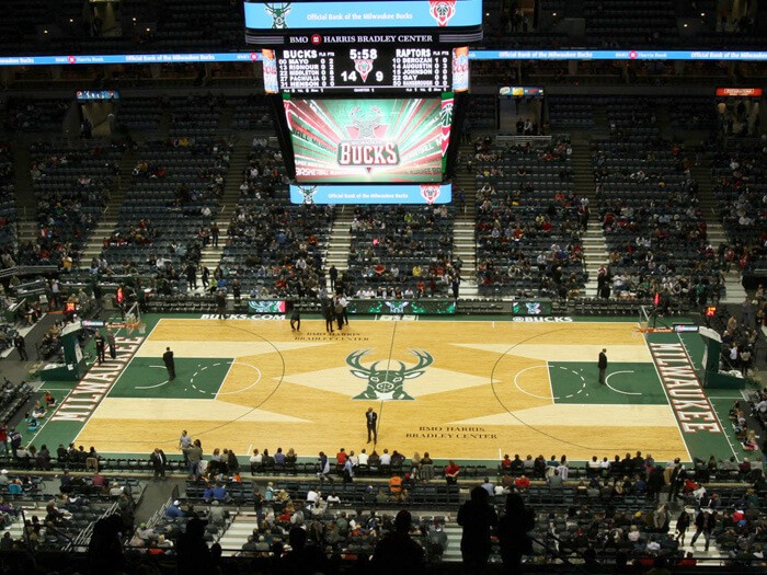 The arena was home to the Milwaukee Bucks until the completion of the Fiserv Forum