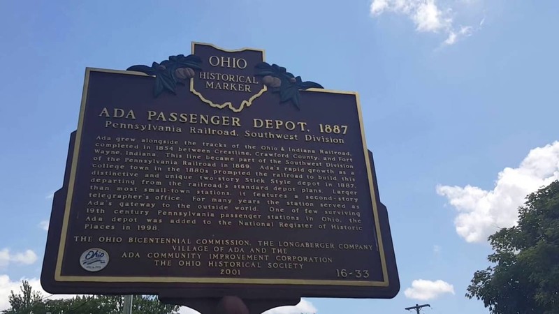 Ada Passenger Depot, 1887