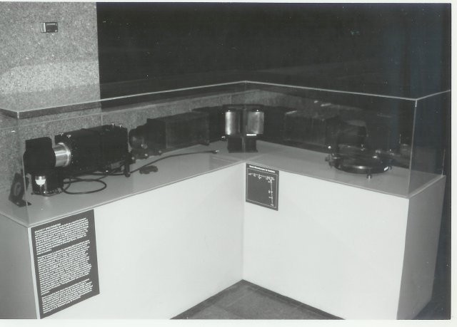 1938-1939. Bausch & Lomb built this spectrometer to Dr. Frederick Brackett’s design.  The device contains two of the largest natural quartz prisms in the world.  For more information, follow the link "Brackett Spectrometer" at the bottom of the page.