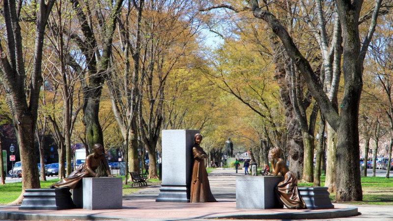 A view of Boston Women's Memorial