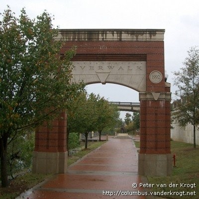 This is the gate on the south side of the RiverWalk 