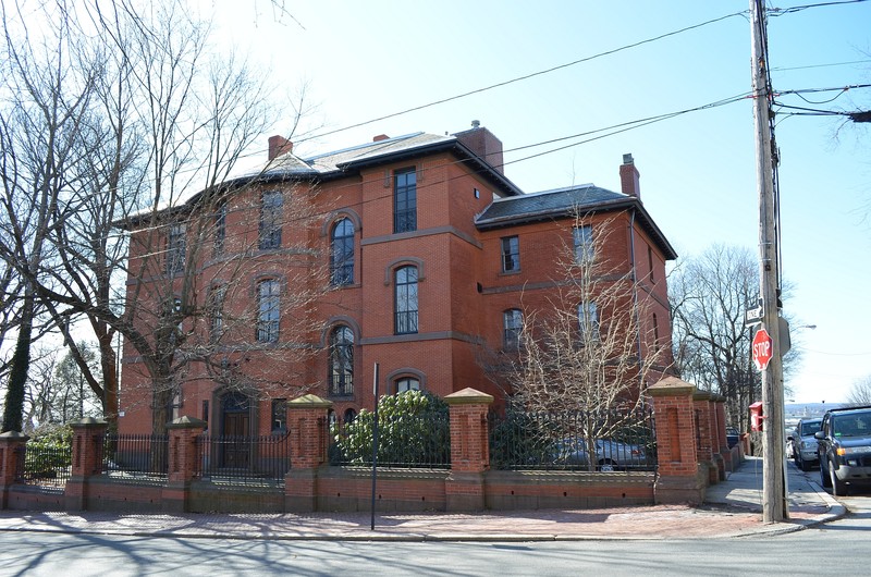 Front View of Woods-Gerry House in Providence, Rhode Island (Built 1860)