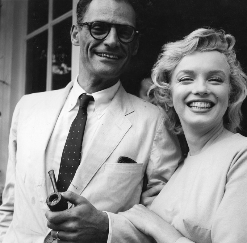 Arthur Miller and Marilyn Monroe. 