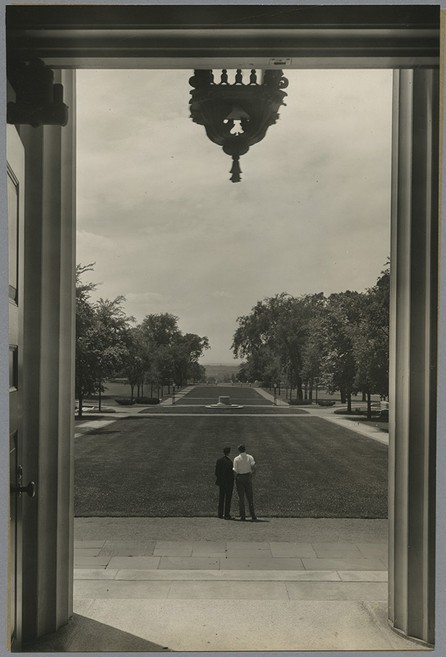 Looking over the Vista from Samuel Phillips Hall, 1933. Photograph by George H. Davis