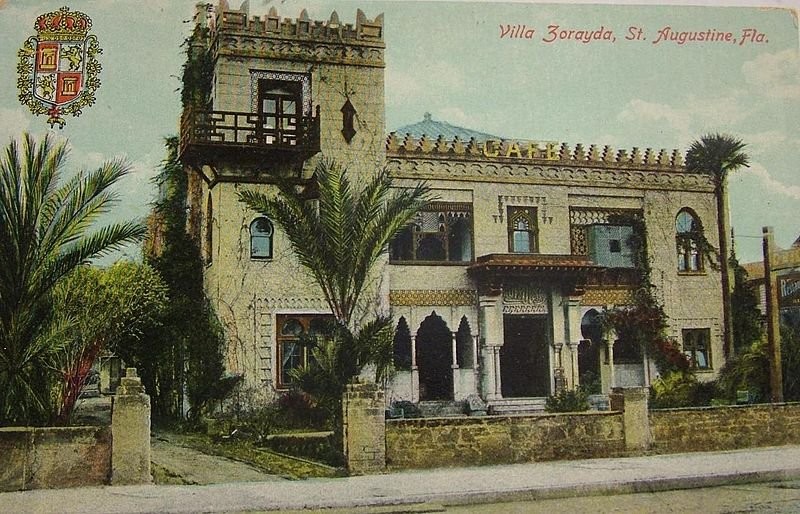 Villa Zorayda, Florida Artistic Series of Postcards, c. 1915. Published by The H. and W. B. Drew Co.