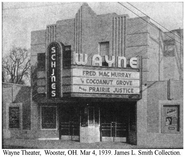 The Wayne Theater was at one time part of the Schine's Theater chain. (Pictured here in 1939, from the James L. Smith Collection.)