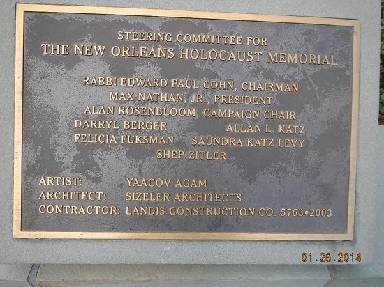 Holocaust Memorial Plaque