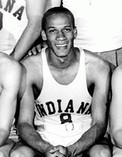 This is an image of Bill Garrett,  the first Black basketball player in the Big Ten Conference.