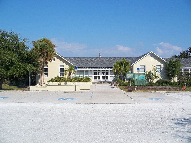 The former Osprey School is now home to the Osprey Library the Sarasota County History Center.