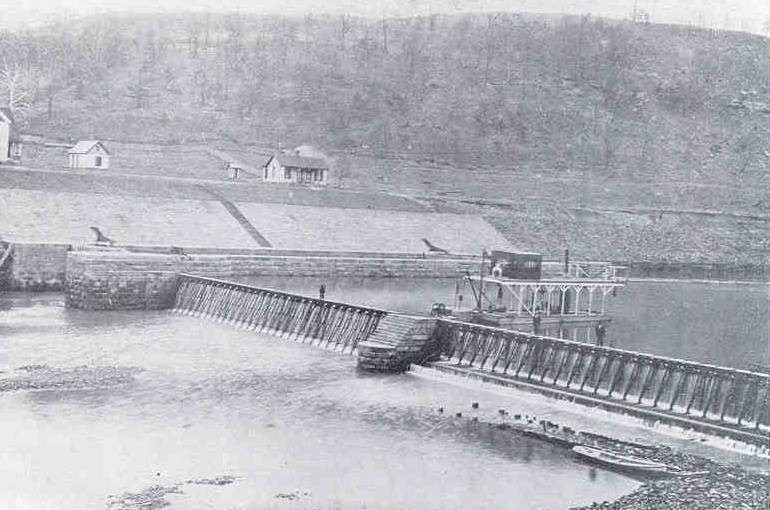 The First Needle Dam in the United States in 1896 located in Fort Gay