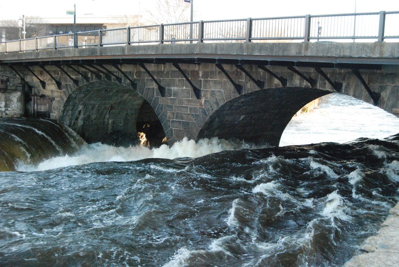Pawtucket Falls and Main Street Bridge.