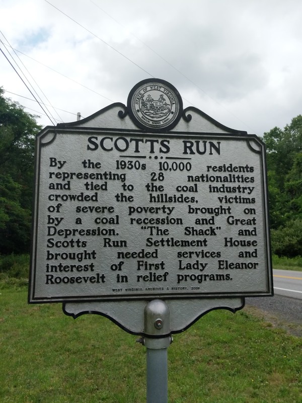 Plaque near the site of the original building that housed The Shack