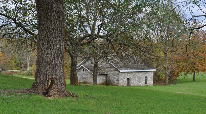 The Fountain Spring springhouse
