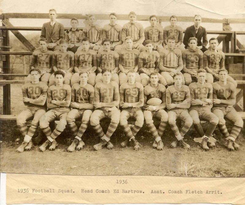 Mount Hope's 1936 Football Team.