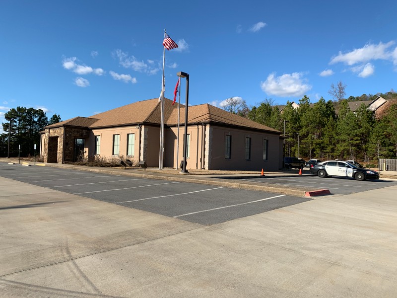 A Little Rock police substation is housed in the back portion of the center.