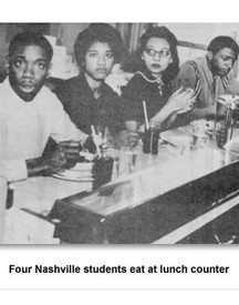 Nashville students protest the segregated Walgreens counter.