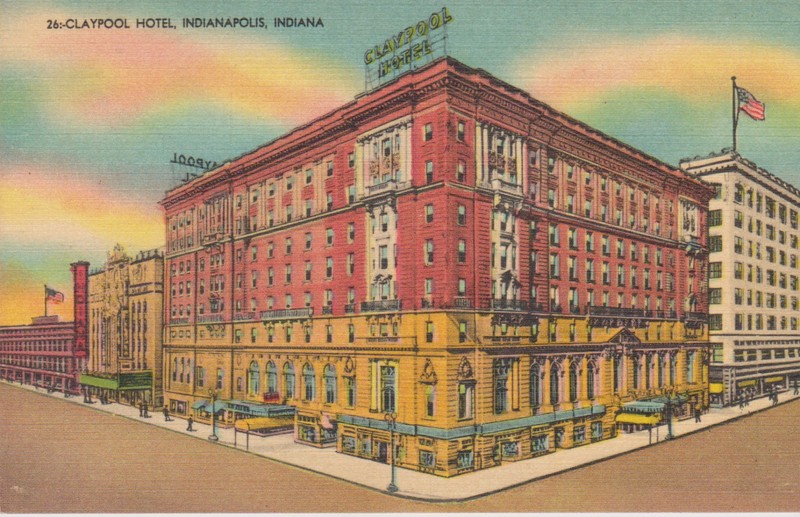 The Claypool Hotel was one of the largest and most luxurious hotels in the United States when it opened in 1903. 