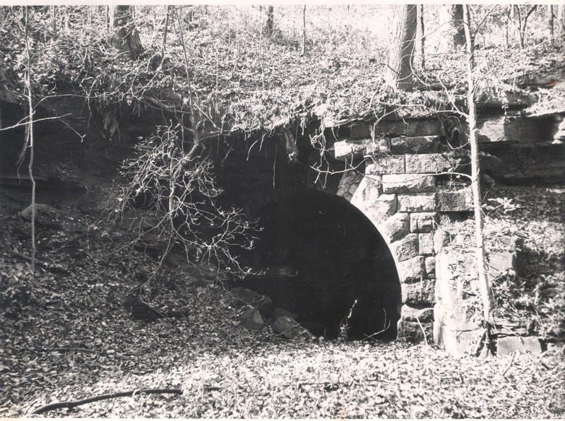 Pilcher Tunnel opening, circa 1950. Courtesy of the Southeast Ohio History Center.