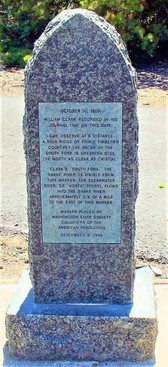 Excerpt: 1805 William Clark recorded in his journal that on this date: “I can observe at a distance... a high ridge of thinly timbered countrey the water of the south fork is greenish blue, the north as clear as crystial.” Clark’s ‘south fork’, the Snake 