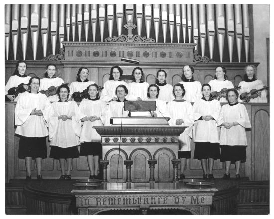 Choir at Third Baptist Church, date unknown