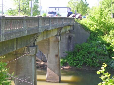 Present day bridge, near the location of the 1861 covered bridge long since taken down. 