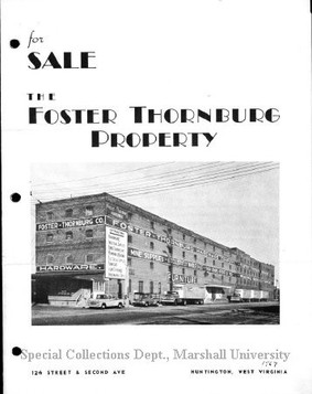 Flyer for the sale of Foster-Thornburg Property, 1967