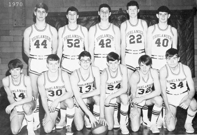 HEHS basketball team, 1970