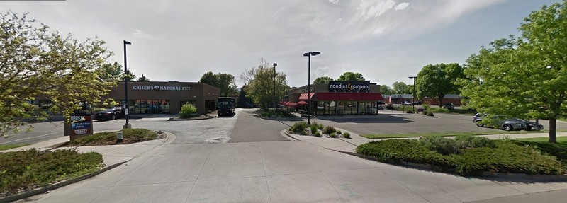 This is the location of where the Matterhorn once was. You can see that in the modern day, there are no remnants of the old building and instead, there is a Panera Bread. (2018)