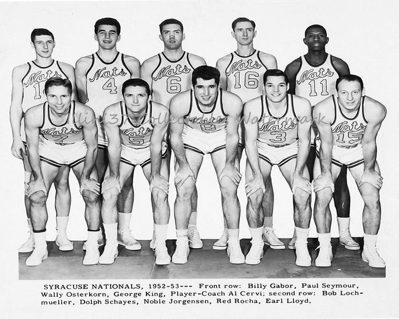 Earl F. Lloyd and his NBA championship team of 1955, Syracuse Nationals