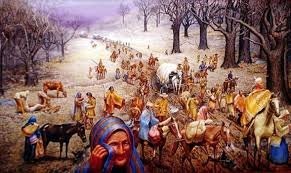 During the march over 4,000 Native Americans died from malnutrition, starvation, disease and exposure to the elements due to lack of proper dress. the Cherokees called their forced move “Nunahi-Duna-Dlo-Hilu-I” or “Trail Where They Cried."