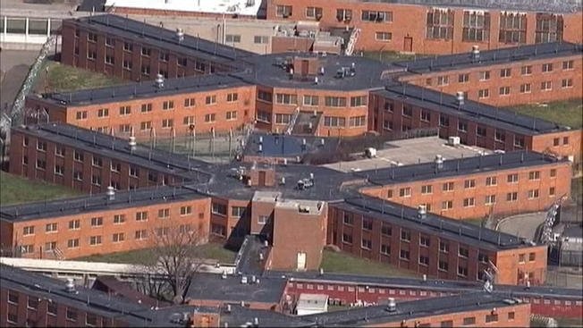 The outside of the main building that gives access to all the other prisons.