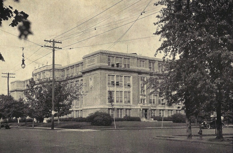 Looking north at HHS in 1928