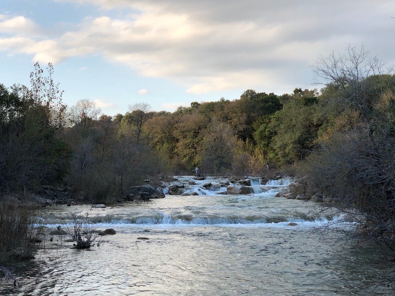 Picture of Barton Creek today, just upstream of Barton Springs.