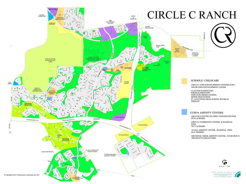 Map of Circle C Ranch
