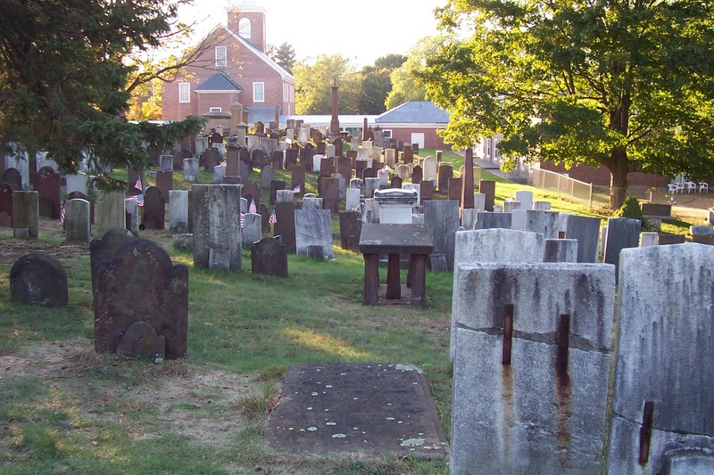 Ancient Burying Grounds at the First Church of Christ (in Hartford). 