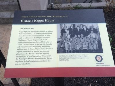 Marker for the Historic Kappa House
Photo by: J. Makali Bruton, March 24, 2016