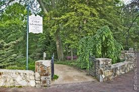 One of the entrances to the Coker Arboretum